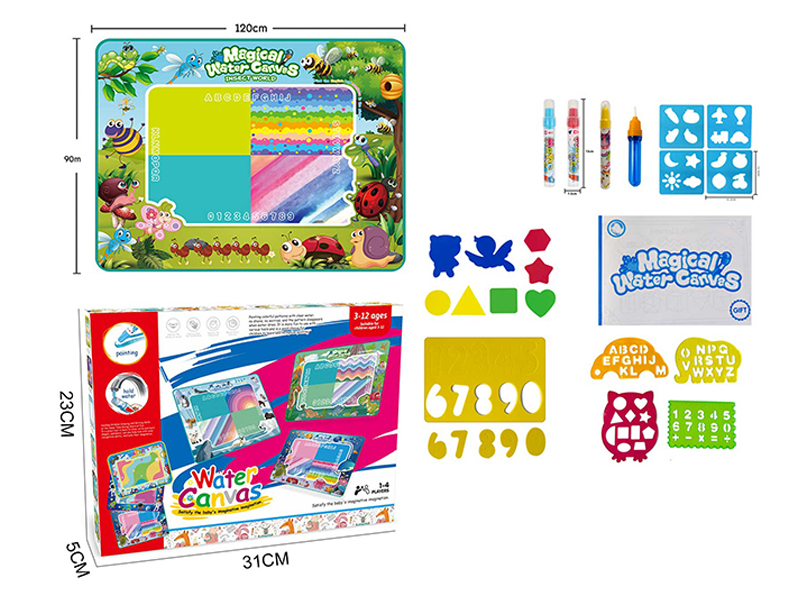 Forest Insects And Animals Magic Water Canvas