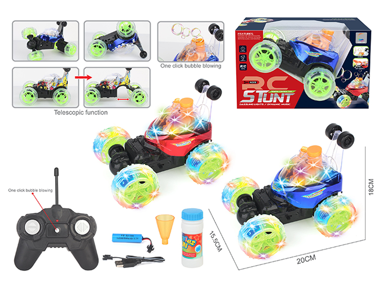 R/C Simulated Spray Bubble Telescopic Tipper Stunt Truck