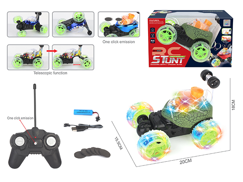 R/C Bombing Telescopic Dump Stunt Truck(Cracks)