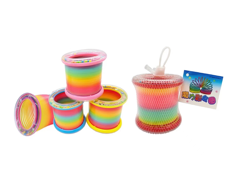 Rainbow Spring With Bracelet Rattle