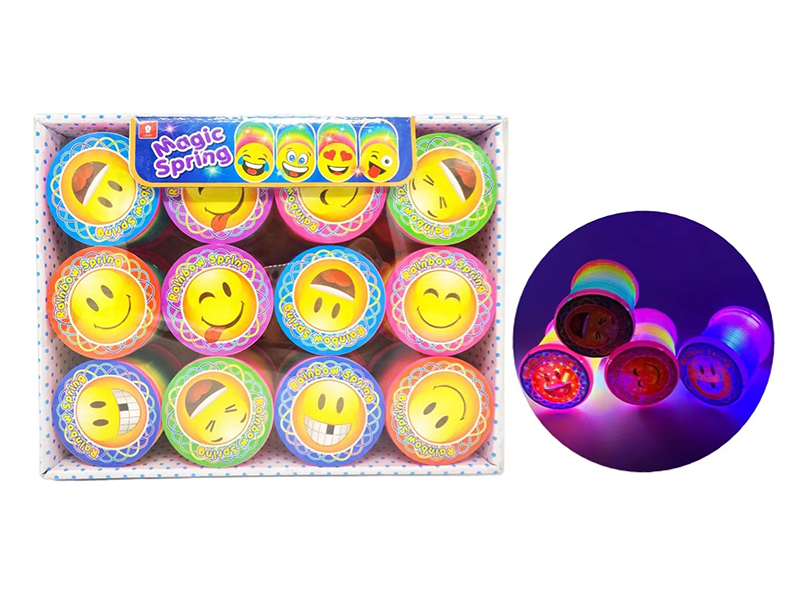 QQ Expression Lid Rainbow Spring With Lights 12pcs