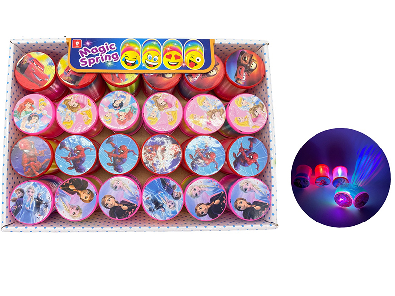 5*6cm Disney Spring With Flash Lights 24pcs