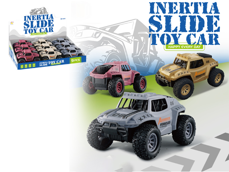 9Pcs Friction Off-Road Vehicle