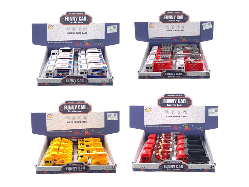 12Pcs Friction Simulation Vehicle