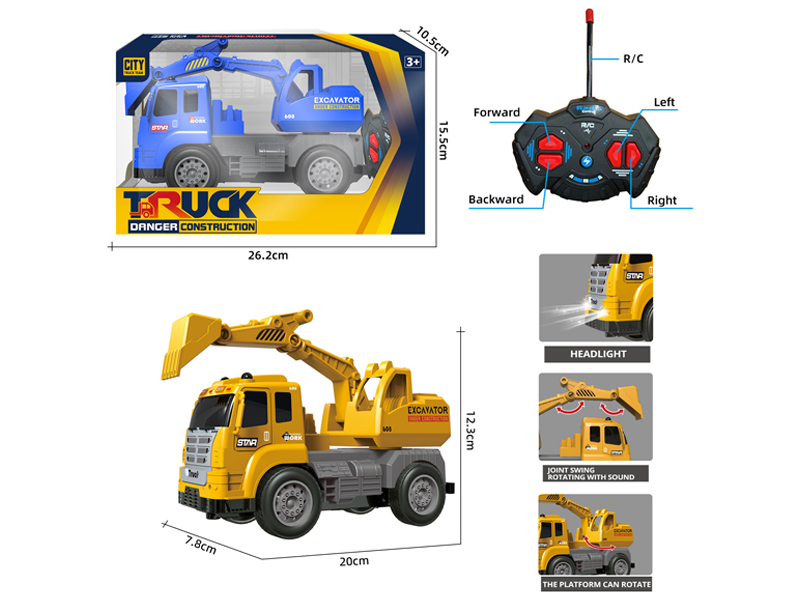 4CH R/C Engineering Vehicle Hook Machine