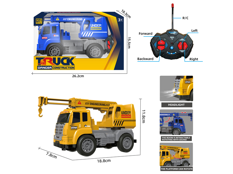 4CH R/C Engineering Truck Crane