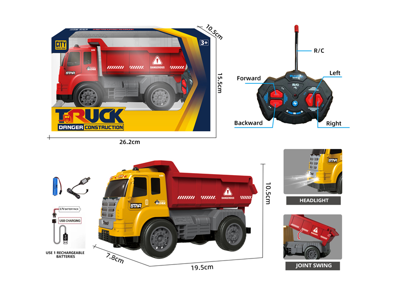 4CH R/C Engineering Dump Truck