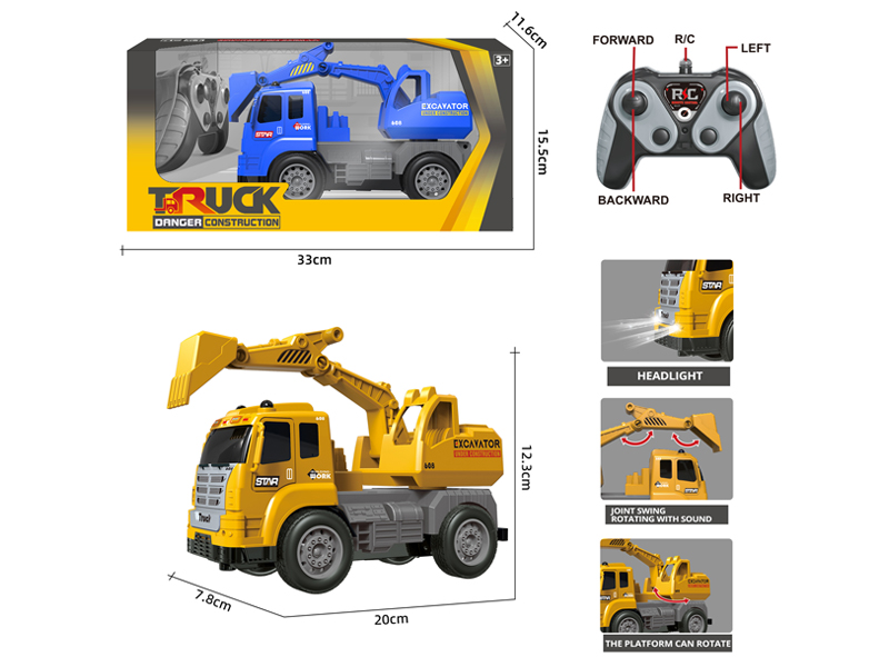 4CH R/C Engineering Vehicle Hook Machine
