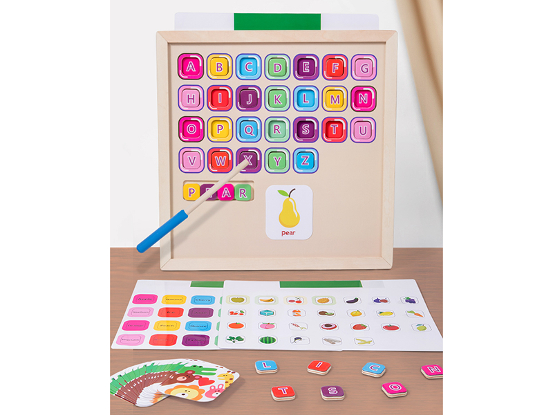 Wooden Magnetic Alphabet Matching Board