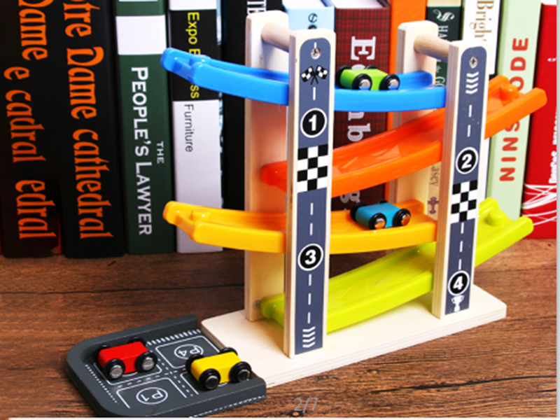 Wooden Track Glide Car