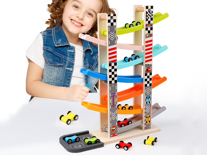 Wooden Track Glide Car