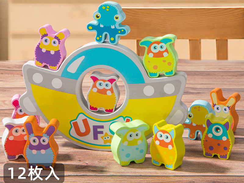 Wooden Alien Balance Jenga