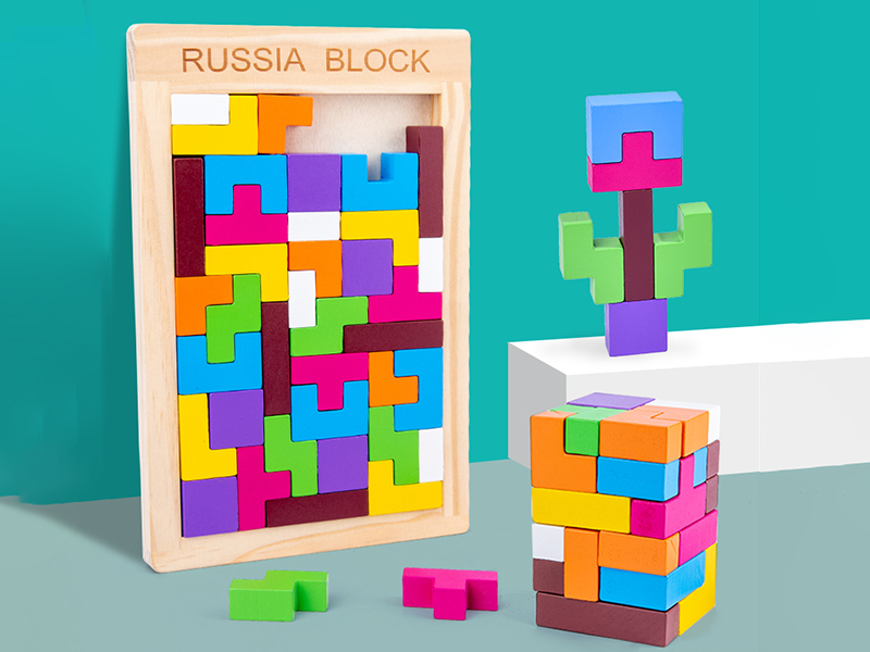Wooden Tetris Blocks