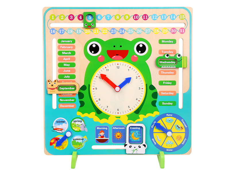 Wooden Frog Clock