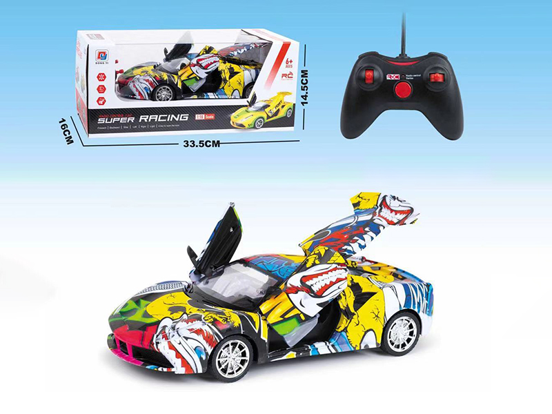 1:16 5-Channel Remote Control Ferrari Graffiti Car(One Button Open Three Door)