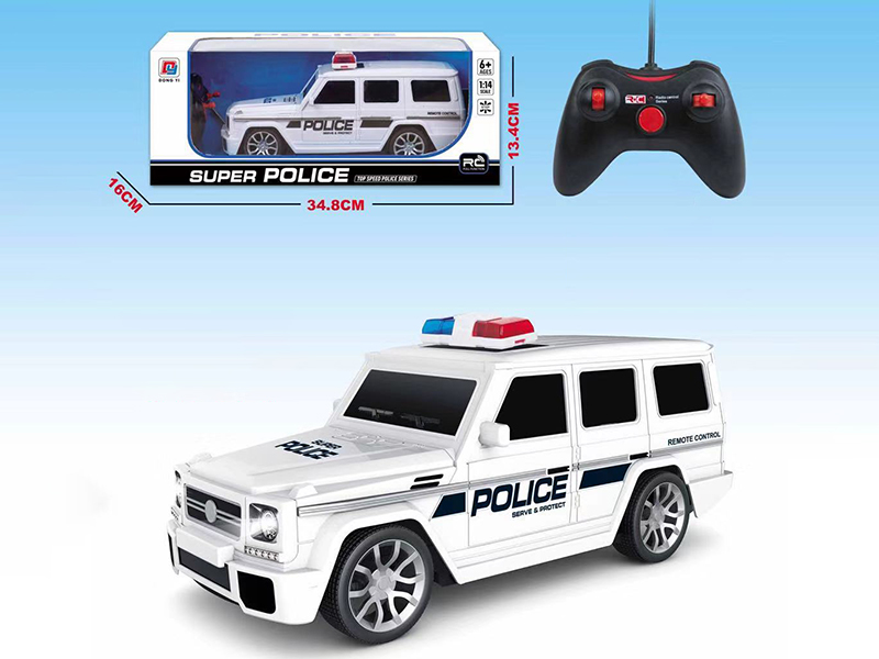 1:14 4-Channel Remote Control Benz Police Car