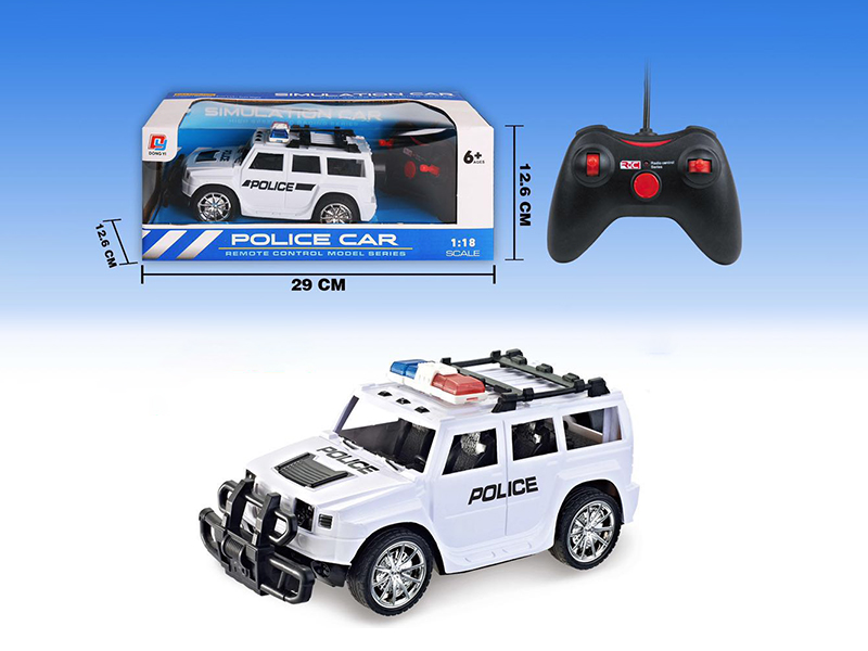1:18 4-Channel Remote Control Hummer Police Car
