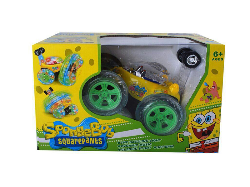 SpongeBob SquarePants 4-Channel Remote Control Stunt Car