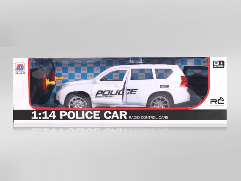 1:14 5-Channel Remote Control Prado Police Car(One Key Door Opening)