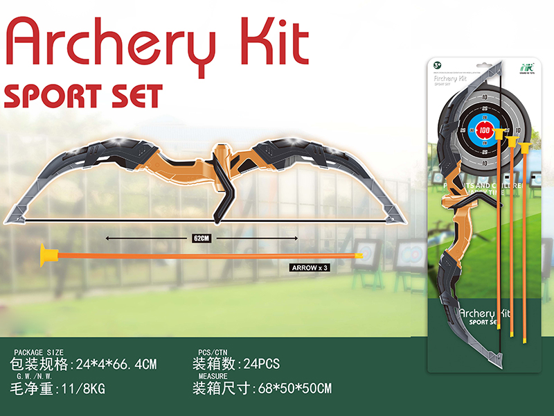 Archery Kit Sports Set(Bow With Lights + 3 Arrow)