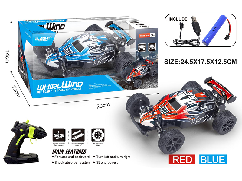 1:18 2.4G 4Ch R/C Formula High Speed Vehicle