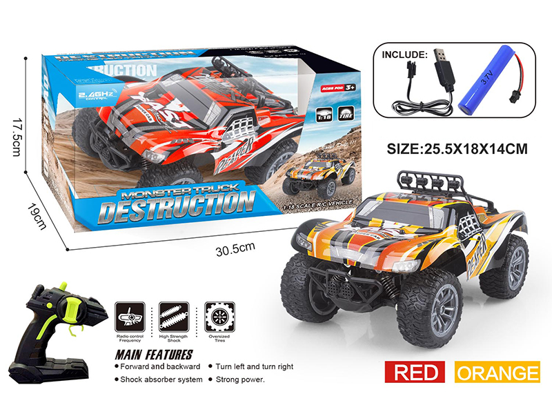 1:18 2.4G 4Ch R/C Off Road Pickup Truck High-Speed Vehicle
