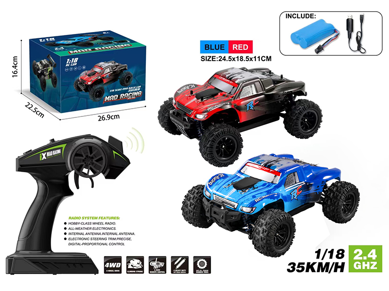 1:18 2.4G R/C 4Wd High Speed Off-Road Vehicle