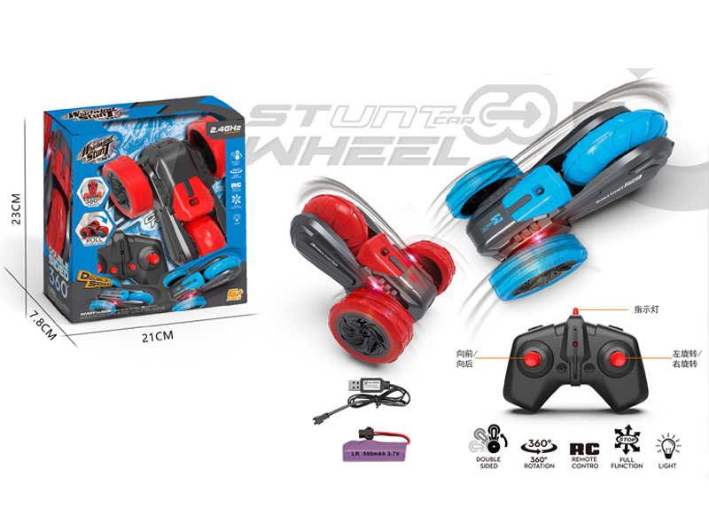 2.4G R/C Three Wheeled Stunt Vehicle With Light