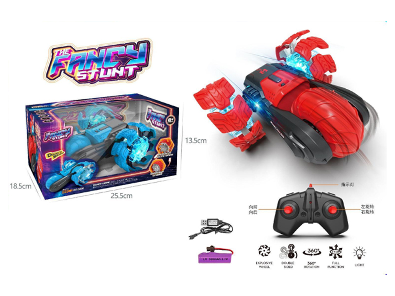 2.4G R/C Explosion Three Wheeled Stunt Vehicle With Light