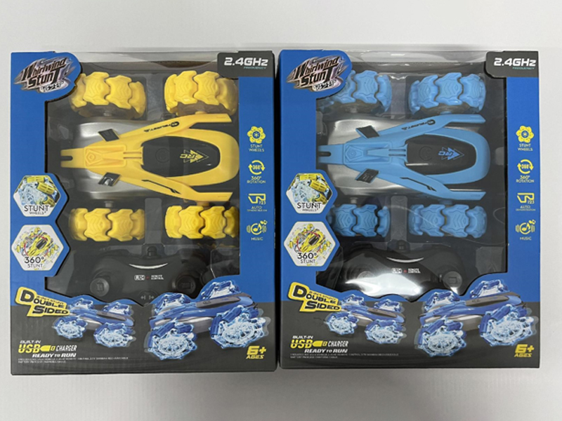 2.4G R/C Double Sided Explosive Wheel Stunt Car With Light And Music