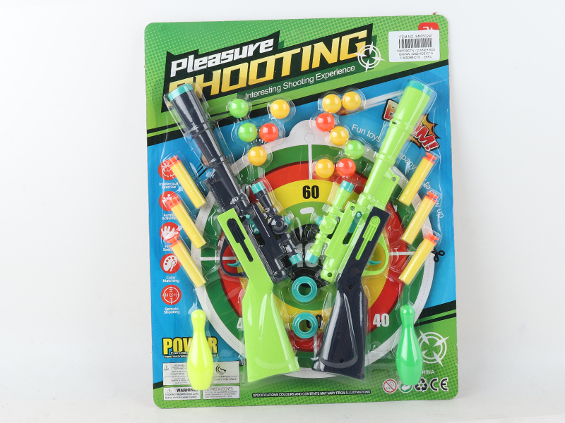 Ping-Pong Ball Soft Bullet Gun Toy Set
