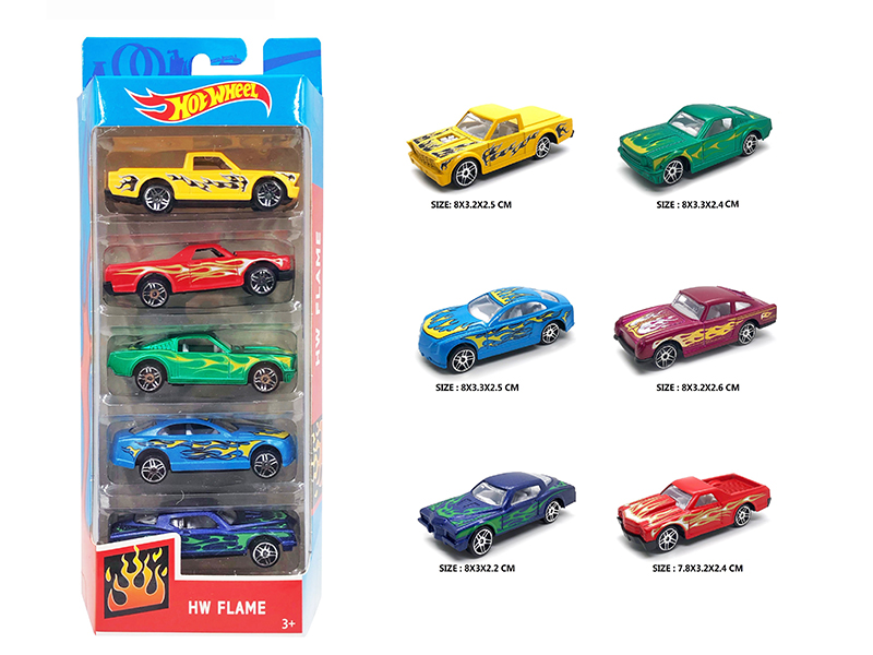 Slide Alloy Cars 5pcs