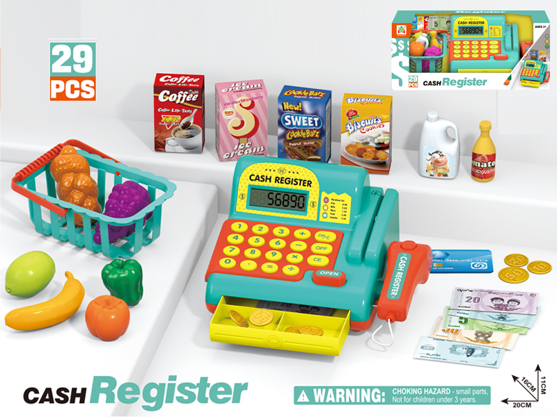 29PCS Intelligent Cash Register Toy Set