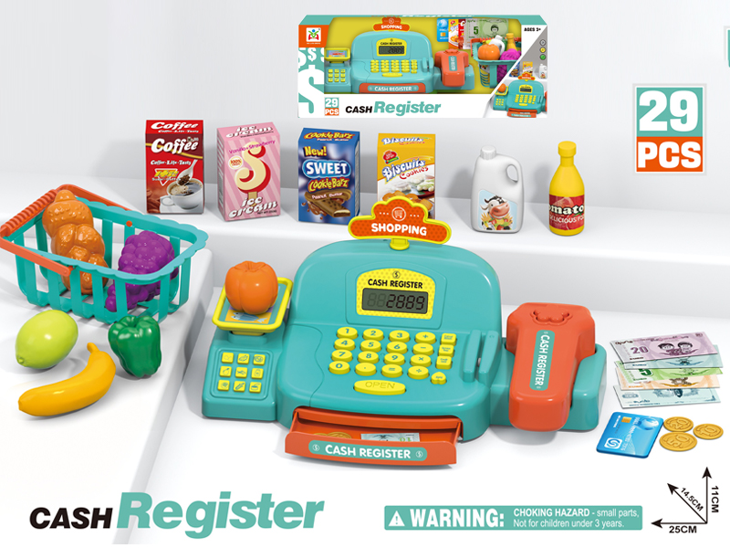 29PCS Intelligent Cash Register Toy Set