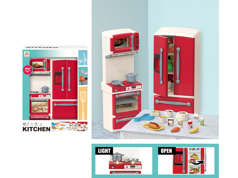 Stove Refrigerator Toy Set