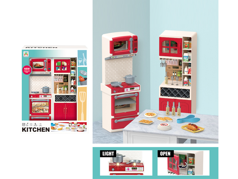 Stove And Wine Cabinet Toy Set