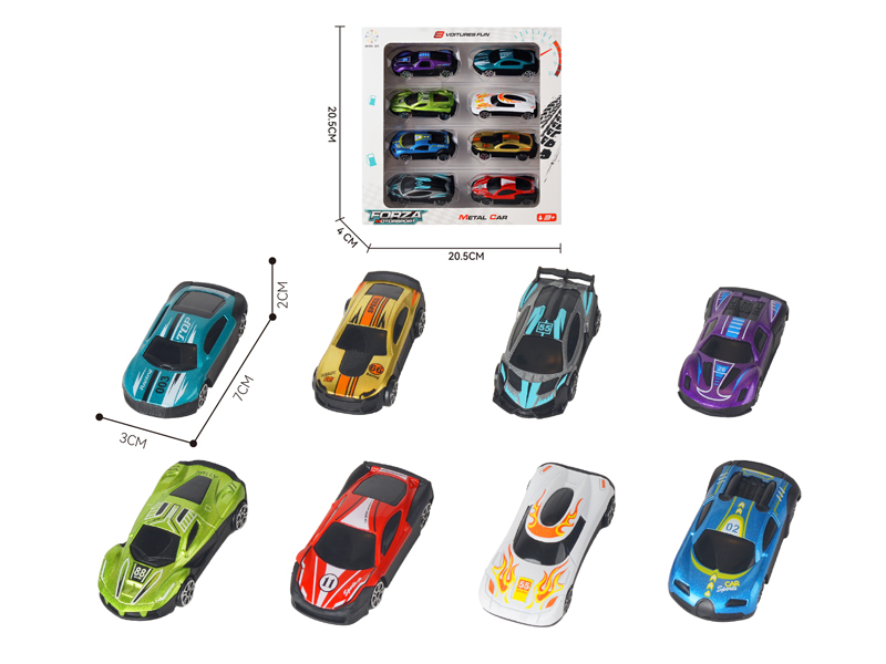 1: 62 Slide Alloy Supercar Racing Car