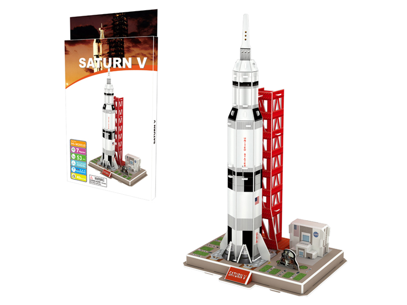 52Pcs 3D Puzzle Saturn V