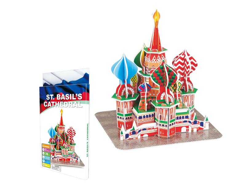 39Pcs 3D Puzzle Saint Basil'S Cathedral