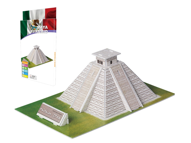 19Pcs 3D Puzzle Mayan Pyramid