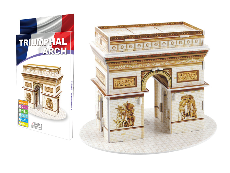 18Pcs 3D Puzzle Arc De Triomphe