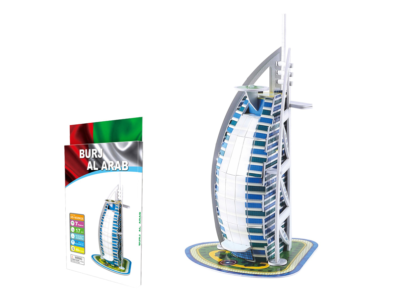 18Pcs 3D Puzzle Dubai Hotel