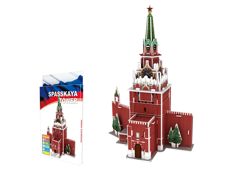33Pcs 3D Puzzle The Red Square