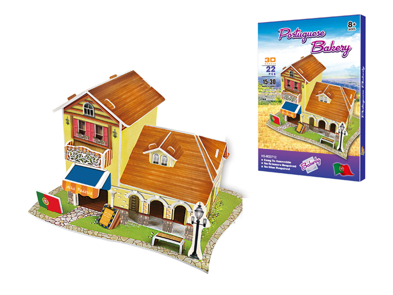 22Pcs 3D Puzzle Portugal Bakery