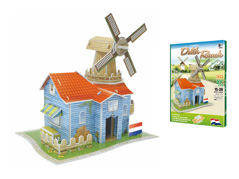 27Pcs 3D Puzzle Dutch Ranch