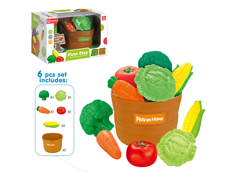Vegetables And Barrel Set