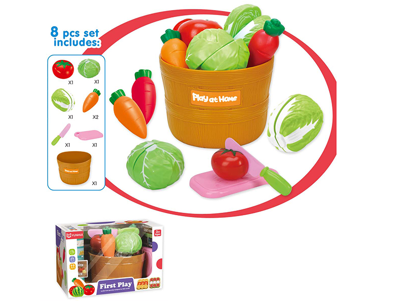 Cutting Vegetable And Barrel Set