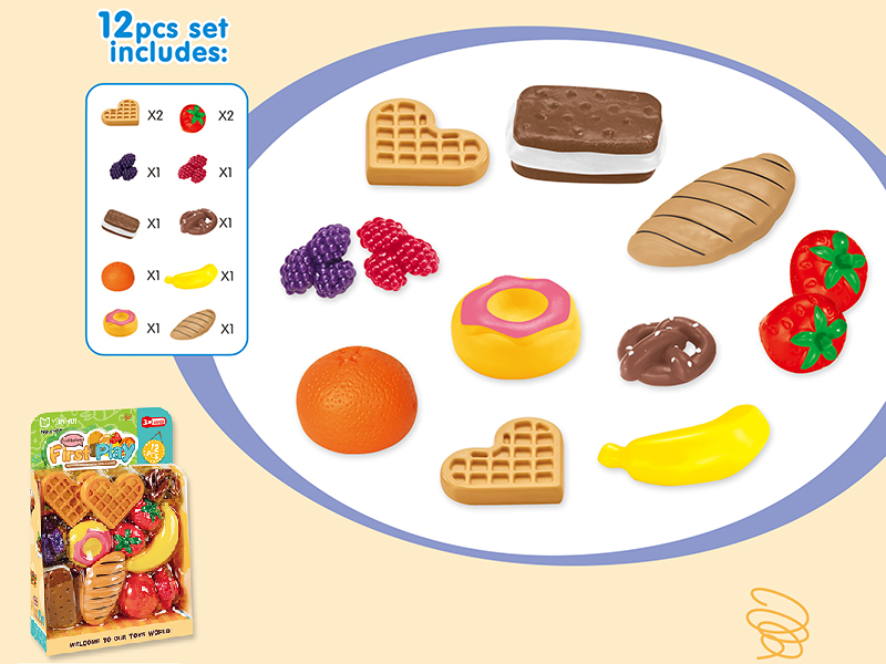 Soft Plastic Fruits And Dessert  Set