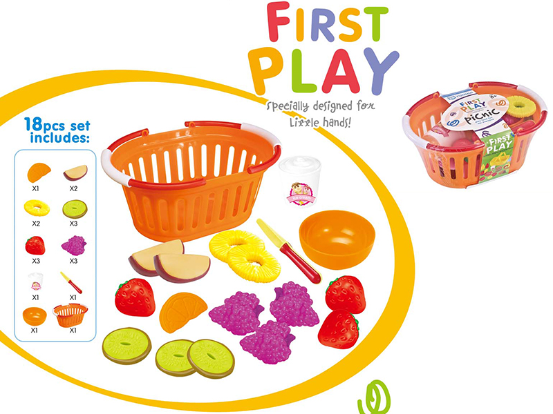 Basket And Fruit Set
