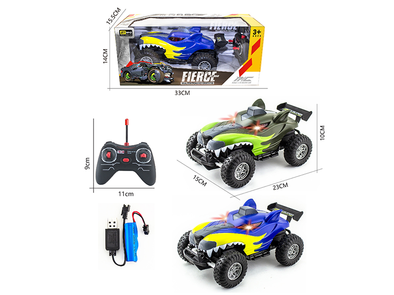 1:16 27Mhz 4-Channel Remote Control Pad Printing Rally Truck With Light(Included  Batteries)